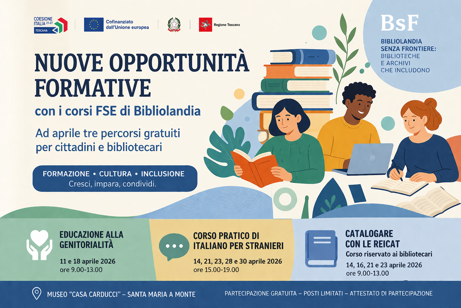 Banner nuovi Corsi FSE Aprile