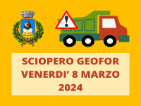 SCIOPERO GEOFOR - VENERDI 8 MARZO 2024