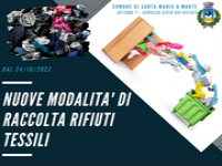 NUOVA MODALITA' RACCOLTA RIFIUTI TESSILI