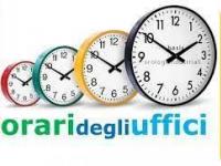 ORARI UFFICI COMUNALI AGOSTO 2023