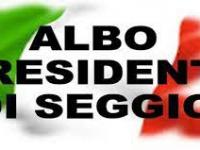 AGGIORNAMENTO DELL’ALBO DELLE PERSONE IDONEE ALL’UFFICIO DI PRESIDENTE DI SEGGIO ELETTORALE